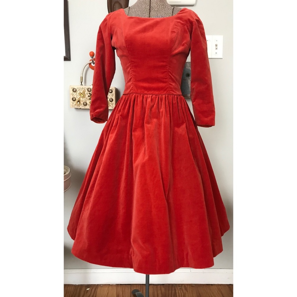 Vintage 50’s Joy Time velvet dress